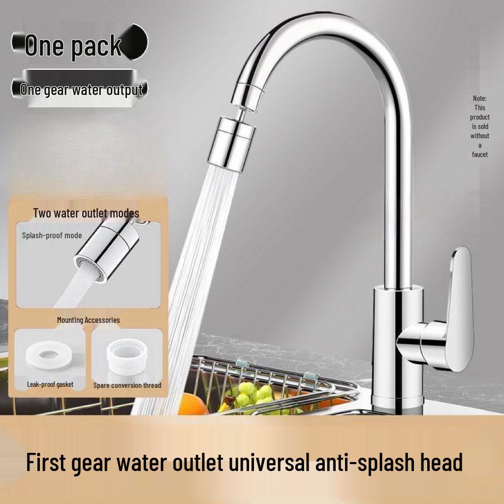 Universal Rotatable Faucet Extension Anti-Splash Aerator Connector