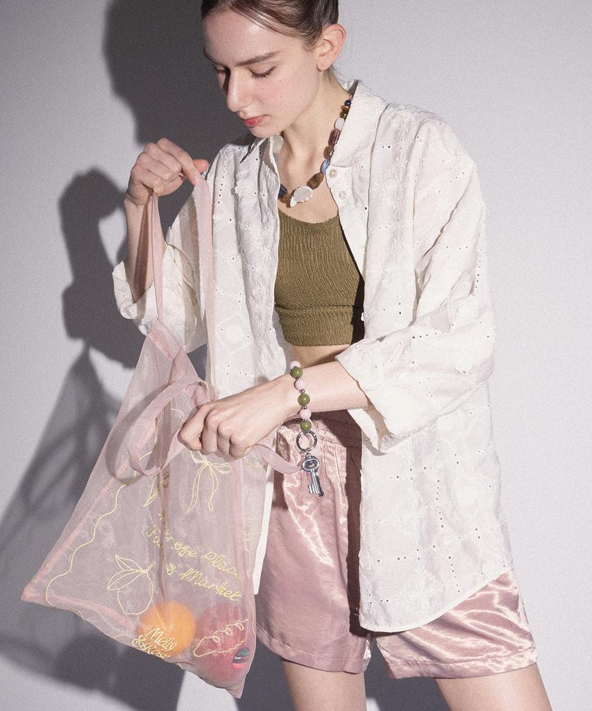 MELLY&ROSE Melly Sheer Long Shirt (304783)