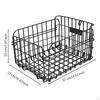 Bike Rear Basket Foldable Cycle Rectangular for Commuters, Cyclists, Grocery
