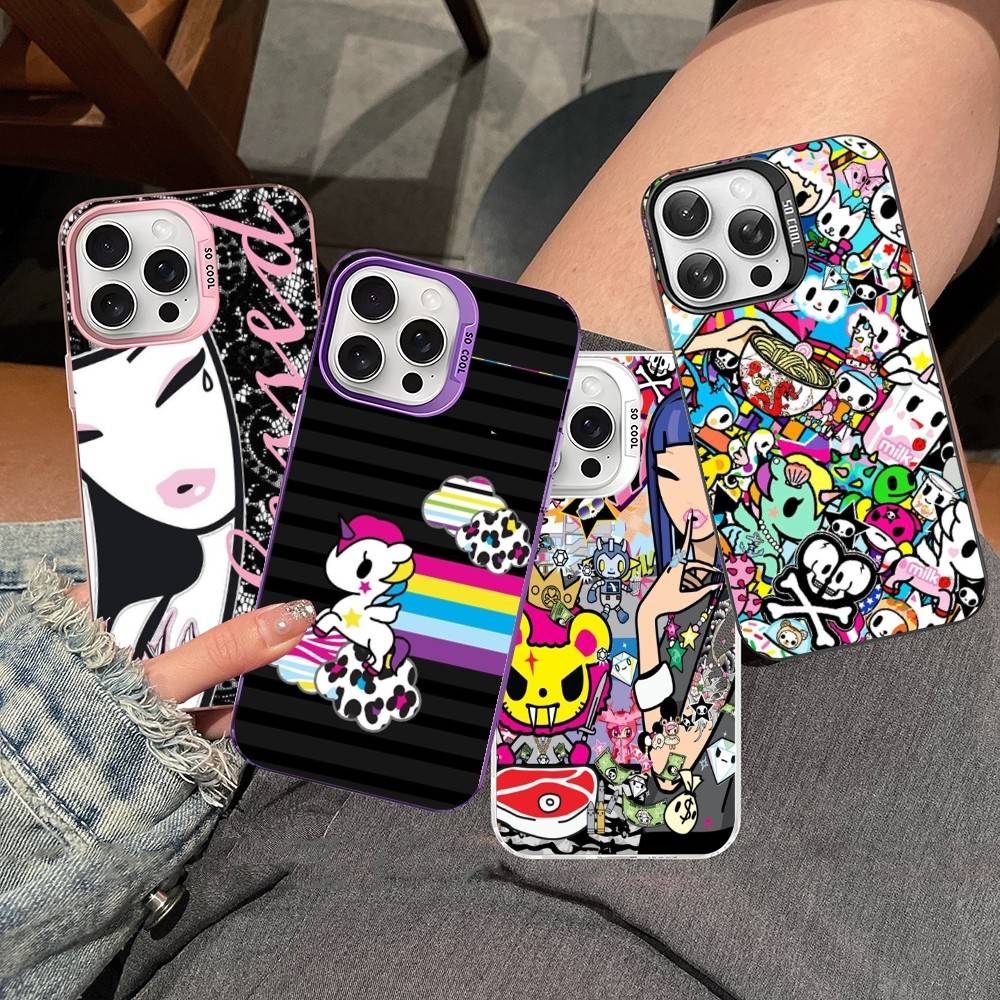 Japan Tokidoki For IPhone 17 16 15 14 13 12 11 Pro Max Plus Matte Color Back Phone Cover
