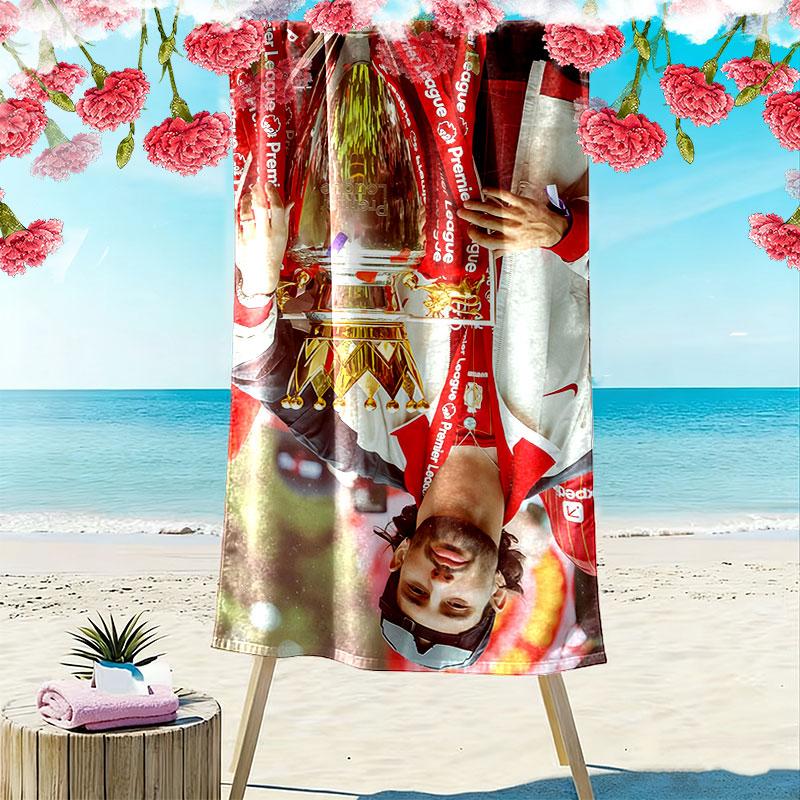 Dominik Szoboszlai Print Beach Towel, Large Soft Quick Dry Towel for Beach Camping Swimming