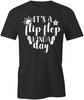 IT'S A FLIP FLOP KIND OF DAY TShirt Tee Short-Sleeved Cotton SUMMER SEA S1BSA552