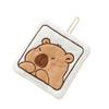 Capybara Kids Hand Towels Soft Microfiber Quick Drying Absorbent Washcloths for Kitchen and Bathroom