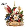 Seasonal Home Ornament Acrylic Christmas Tree Pendant, Decorative Hanging Ornament, Exquisite Winter Festival Gift Decorations for Garden Fireplace