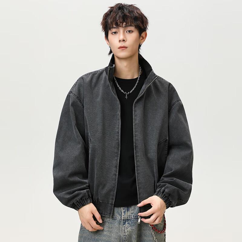 Wassup Sohot Men's Stand Collar Workwear Jacket