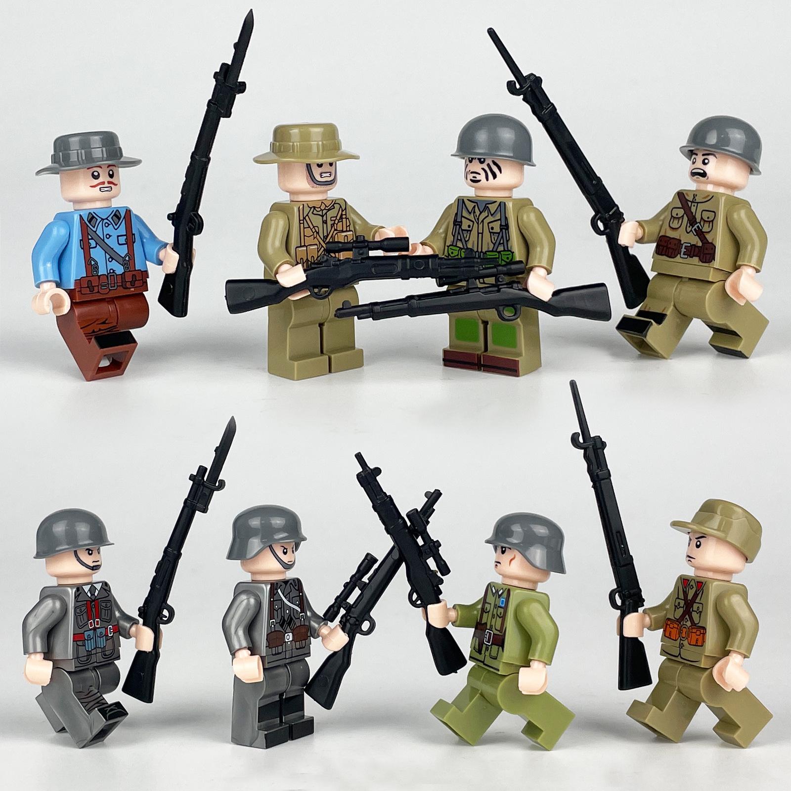 

Набор фигурок военных строительных блоков антитеррористических сил, кукла солдата спецназа, игрушка для сборки из мелких деталей