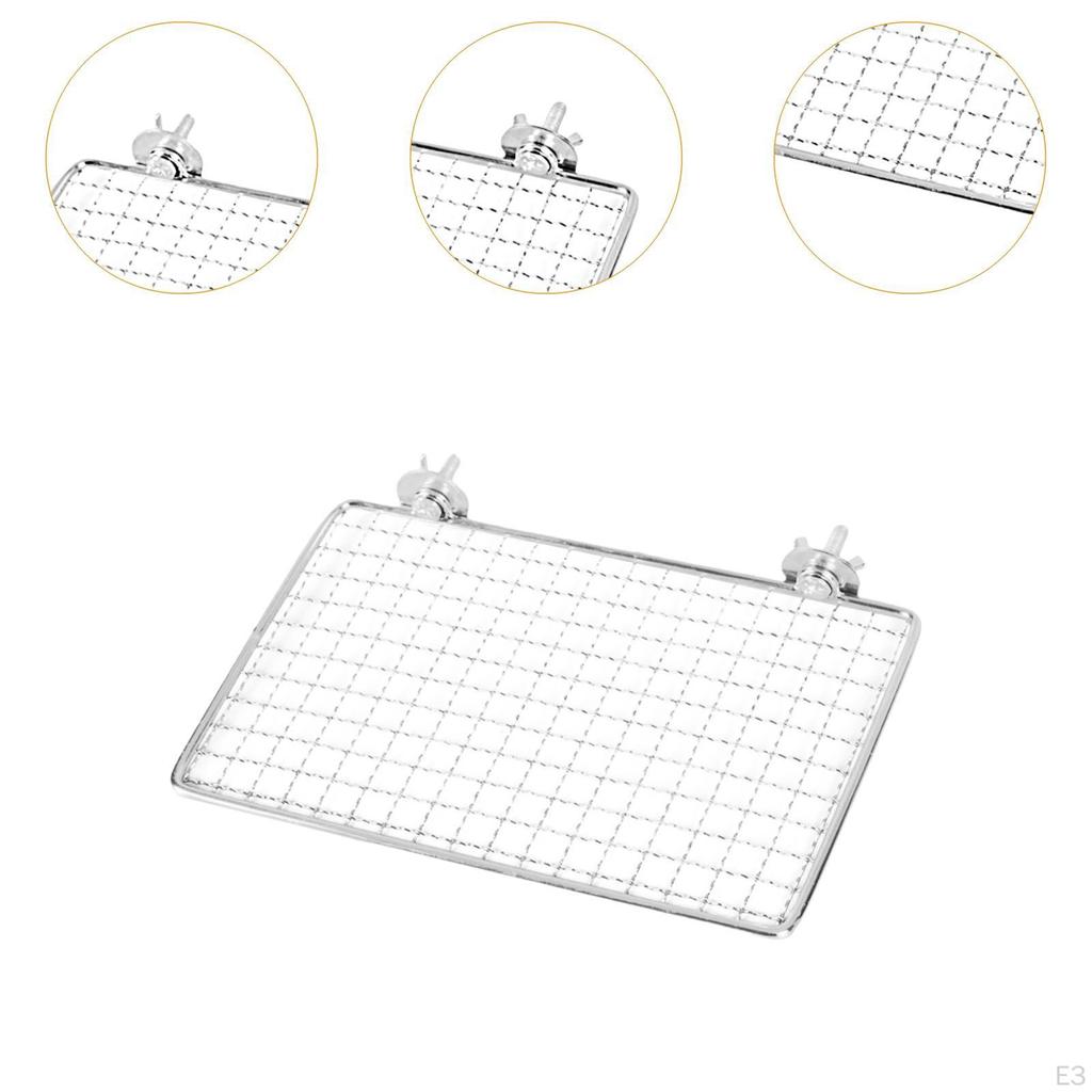 Bird Perches Platform Shelf Stand Stainless Steel Exercise Sturdy Construction Grinding Claws