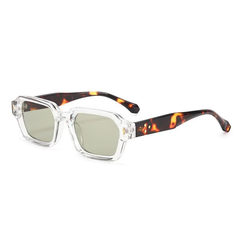 2025 Iridescent Tortoiseshell Square Sunglasses with UV Protection