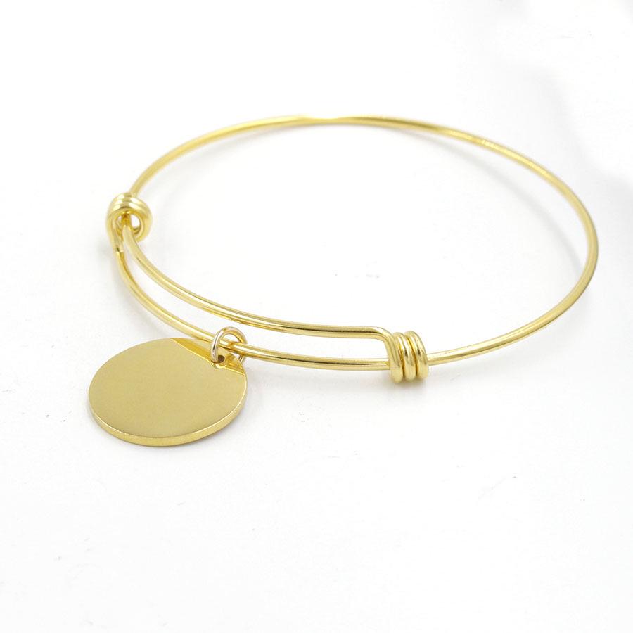 Push-Pull Adjustable DIY Activity Bangle - Versatile Round Bracelet