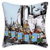 Federe Cuscino Carine Asterix E O-Obelix Cartone Animato Divano Decorativo Casa Stampa Double-sided Peluche Corto Federa Cuscino Carina