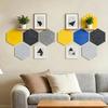 DIY Hexagon Felt Board Wall Sticker Removable Self Adhesive Wall Decorative Home Message Background Board Kids Room Decor