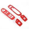 for 2017- Jeep Compass Door Window Lift Switch Cover Panel Trim | ABS | Red