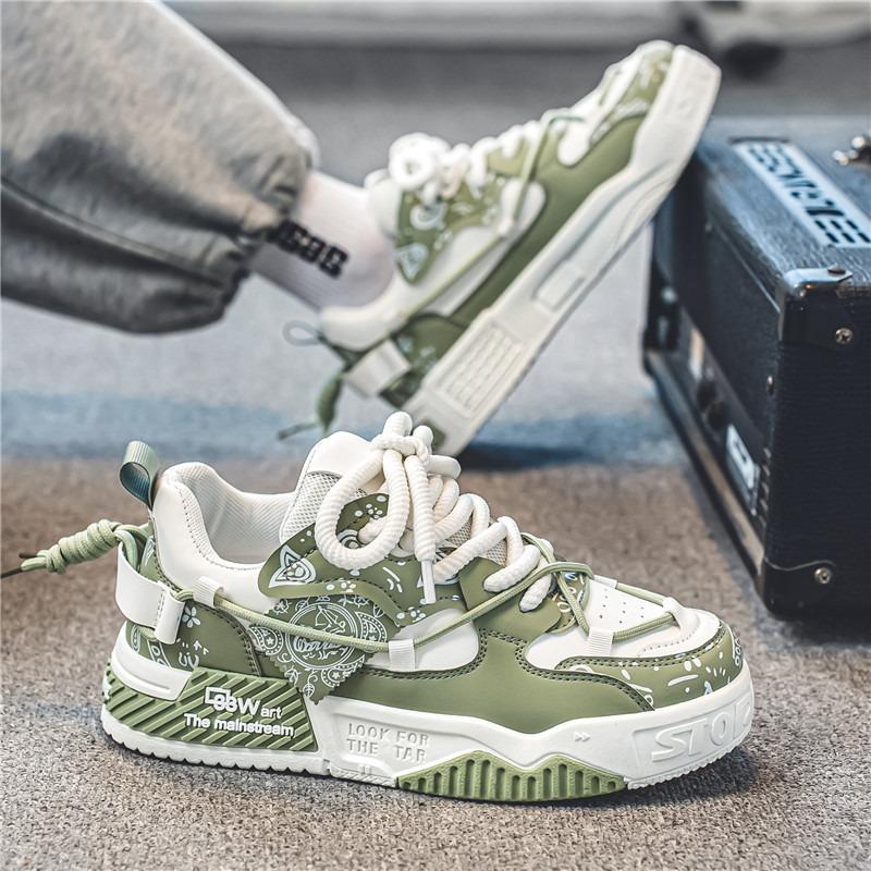 Men's shoes autumn trendy versatile niche original leisure sports board shoes thick sole heightening bread youth tide shoes