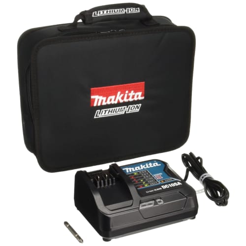 Makita impact driver TD110 (10.8V) white torque 110Nm 1.5Ah battery/charger included/soft case included TD110DSHSW
