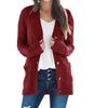 Autumn Winter Women Long Sleeve Knitted Cardigan Single Breasted Solid Color V Neck Loose Sweater Outwear Oversize S-3XL