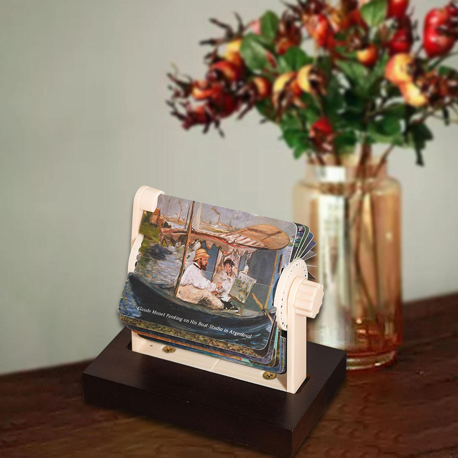 

Компактный настольный календарь с симпатичным ежемесячным перекидным ручным управлением для гостиной, столешницы painting