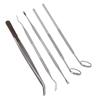 5pcs Teeth Cleaning Tools Stainless Steel Tooth Tartar Scraper Oral Care Tool with 2 Mouth Mirror 2
