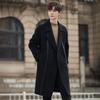 Wool coat men's autumn and winter medium and long light luxury wool sweater lapel men's double-sided wool jacket