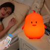 Eule LED-Nachtlicht, Touch-Sensor, Fernbedienung, 9 Farben, dimmbar, Timer, wiederaufladbar, Silikon-Nachtlampe für Kinder, Baby, Geschenk