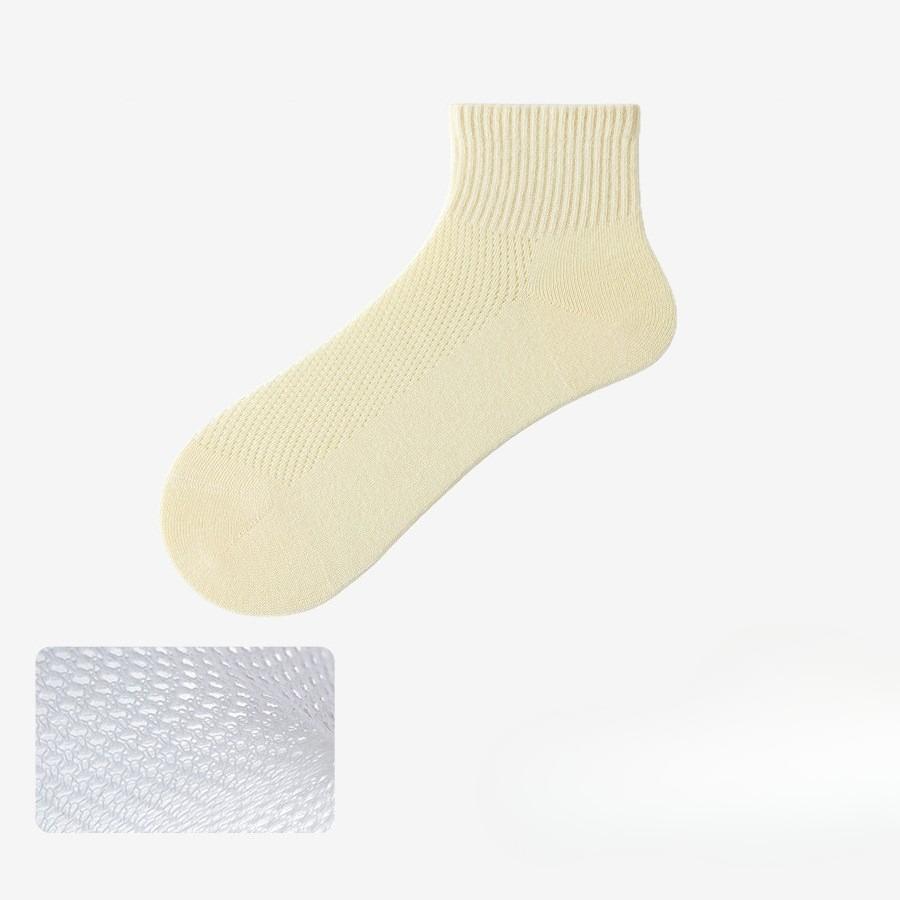 

Sock children s short socks, pure cotton women s socks, antibacterial and deodorizing mesh ventilation mid-calf socks 1 pair