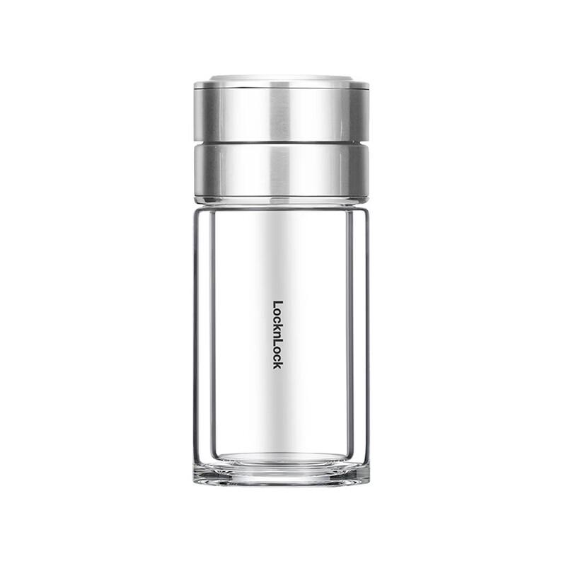 

LOCK&LOCK Double-Layer Glass Tea Infuser Mug