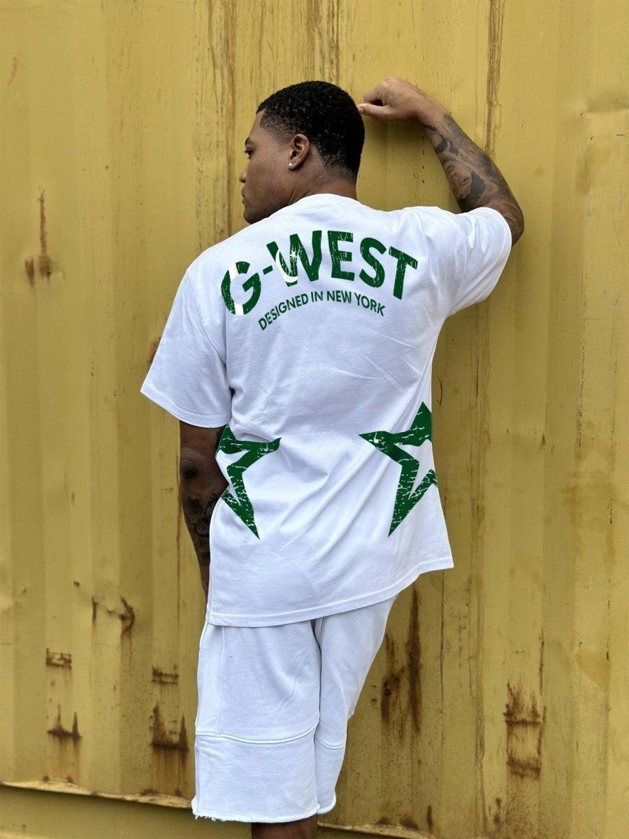 G West Oversized Cricket Pakistan Arch Logo T-Shirt : GWDTFL2402 L