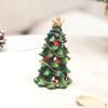 Lifelike Mini Christmas Tree Statue Resin Christmas Tree Ornaments  Home Xmas Decor