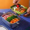Leakproof Cover Stainless Steel Lunch Box 304 Stainless Steel Portable Food Container  School