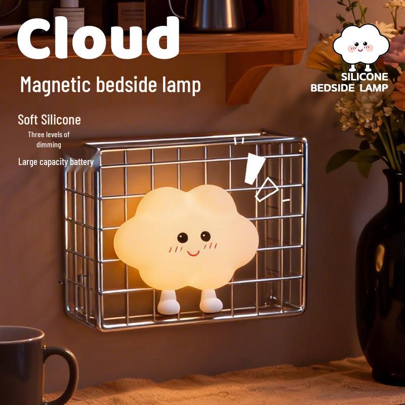 Magnetic Silicone Tap Lamp: Creative Night Light for Children's Bedroom