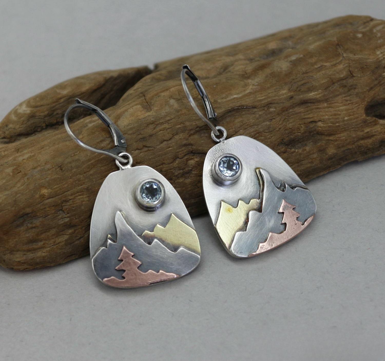 

Винтажные серьги цвета меди, круглые, с простым синим камнем, для женщин, висячие украшения