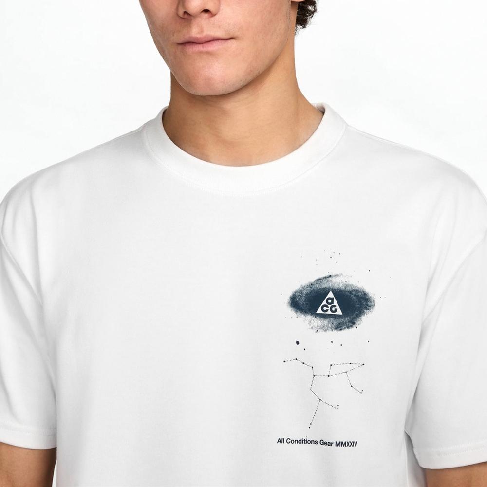 Nike Brand Logo ACG Men's Short Sleeve T-Shirt White