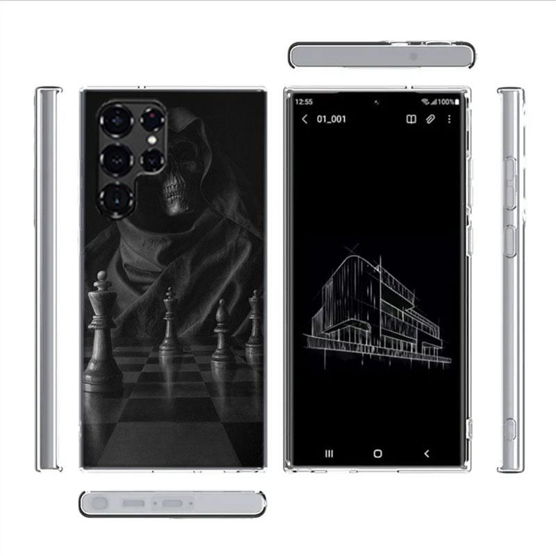 Competitive Chess Game Cases Phone Case for Samsung Galaxy S26 Ultra S25 Edge S24 S23 FE S21 Plus S20 S22 S10 Cover TPU Capa She