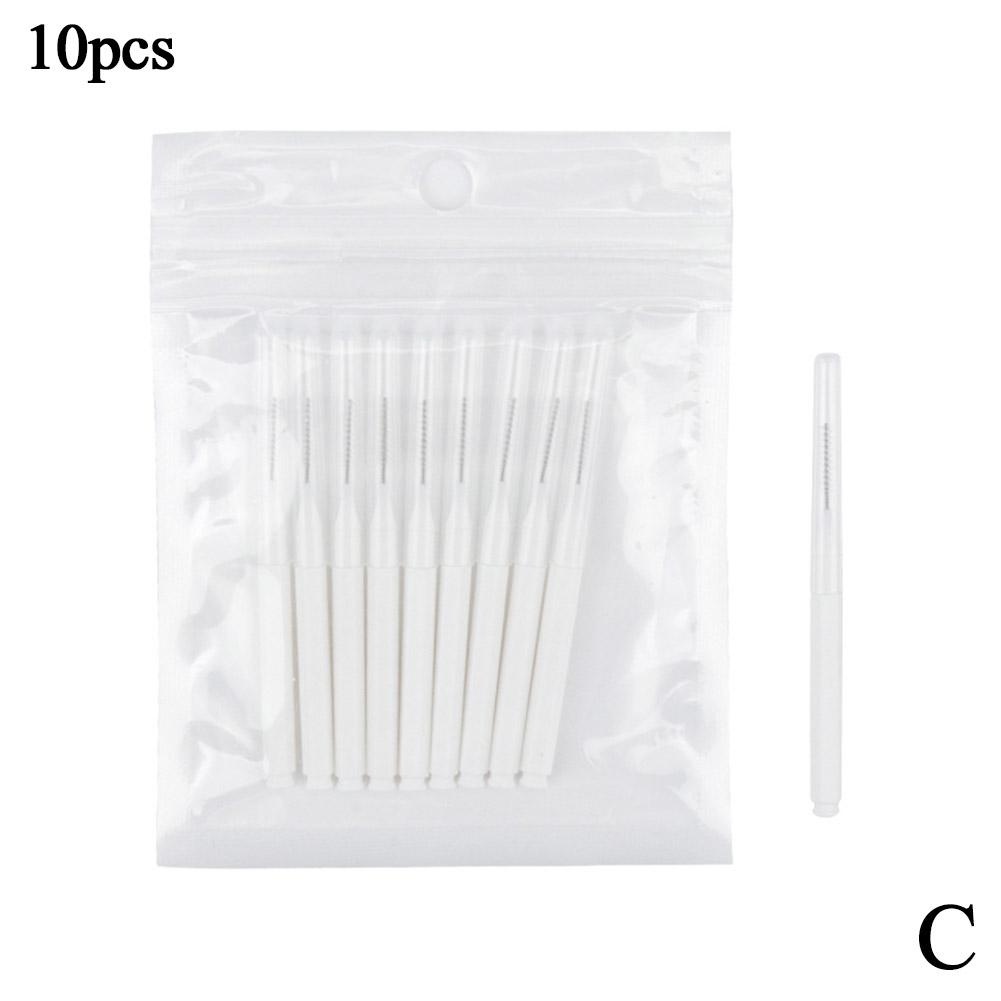 10 sztuk Mini Szczoteczka do Brwi Szczoteczka do Trwałej na Brwi Jednorazowe Pędzelki do Makijażu Rzęs Aplikatory Do B7U4