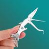 High Quality Steel Toothpick Folding Knife Household Carry-On Tooth Picking Artifact Advanced Toothpick Bottle Opener