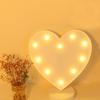 Heart Shaped Night Light 10 LEDs Cute Battery Powered Warm Light Kids LED Love Shaped Lamp with Hook Hole for Kid S Room