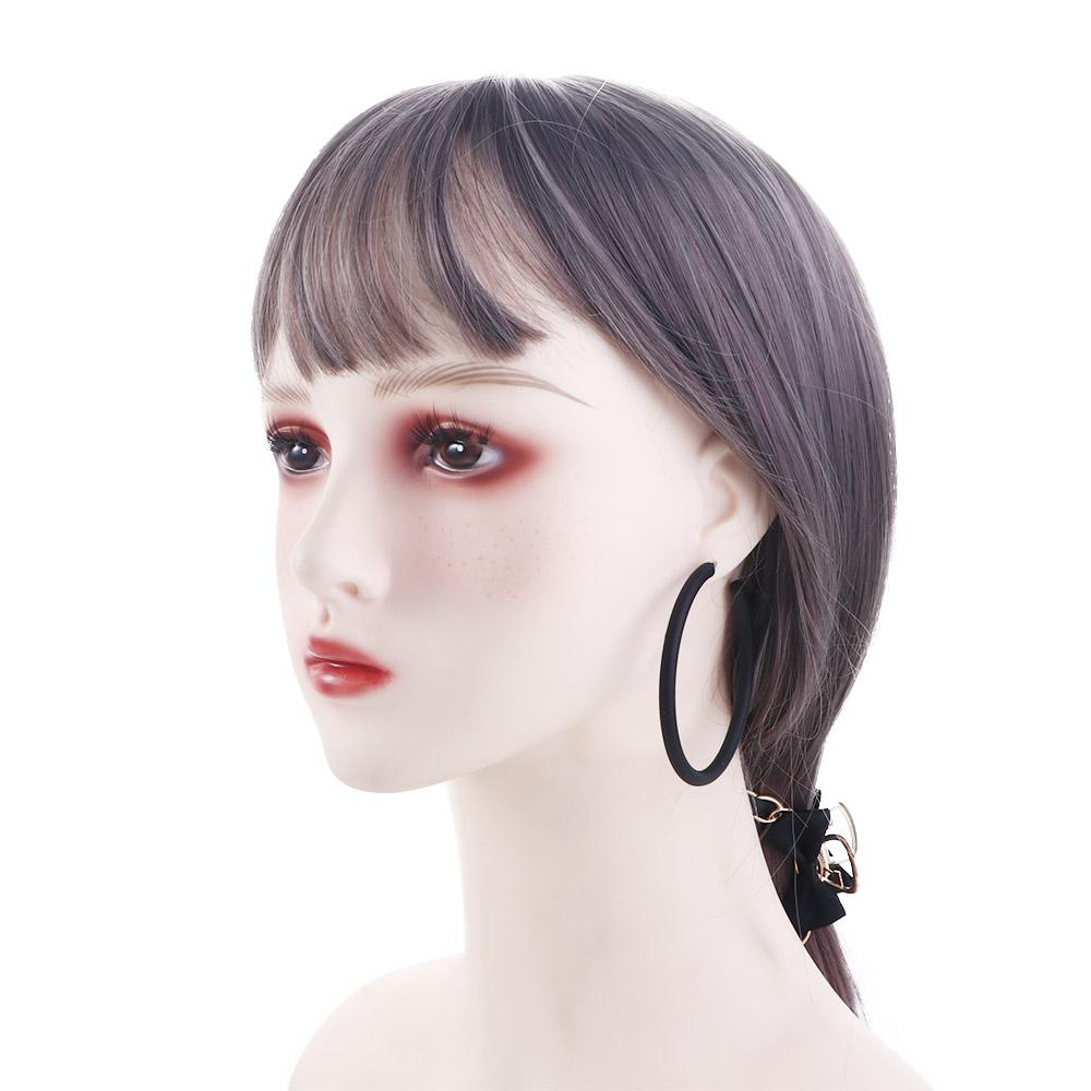 Geometric Round Personality Candy Color C-shaped Hoop Earrings Round Earrings Women Jewelry