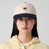 C Logo Colorblock Ball Cap Ecru