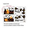 4Pcs/set DIY Halloween Pumpkin Stickers Self-adhesive Halloween Wall Sticker  Halloween