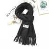 High-End Women's White Cashmere Wool Scarf Shawl - Winter 2025 Collection