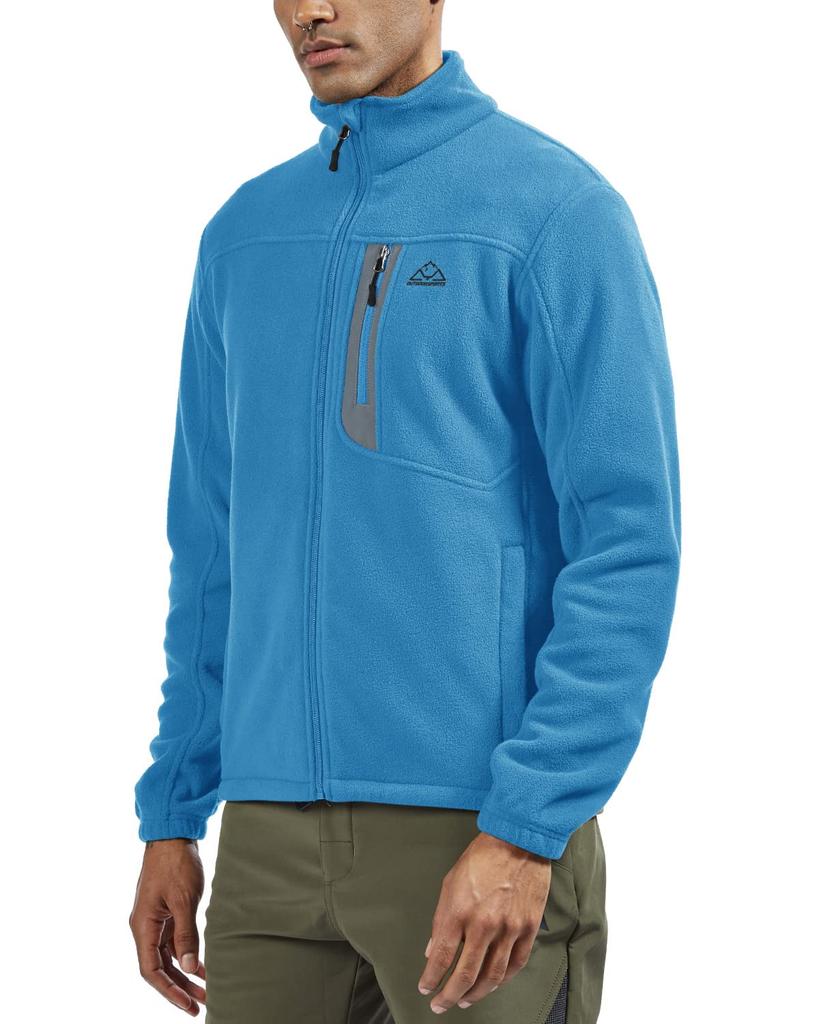 Gopuune Fleece Golf Outdoor Softshell High Winter Light Size Men's Jacket, Wear, Jacket, Jacket, Mountaineering, Full-Zip Coat, Warm, Lightweight,