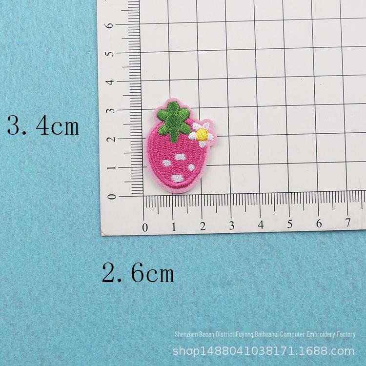 Adorable Mini Fruit & Veggie Embroidery Patch Stickers - Small Cartoon Sunflower Design for DIY Clothing