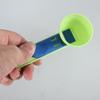 Plastic Measuring Spoon Funnel for Protein Powder Cooking Ingredient Sliding Scooper with Long Handle Kitchen Tool