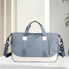 Color Block Waterproof Duffle Bag, With Independent Shoe Compartment Portable Gym Bag For Sports Fitness Short Travel Weekend Trip