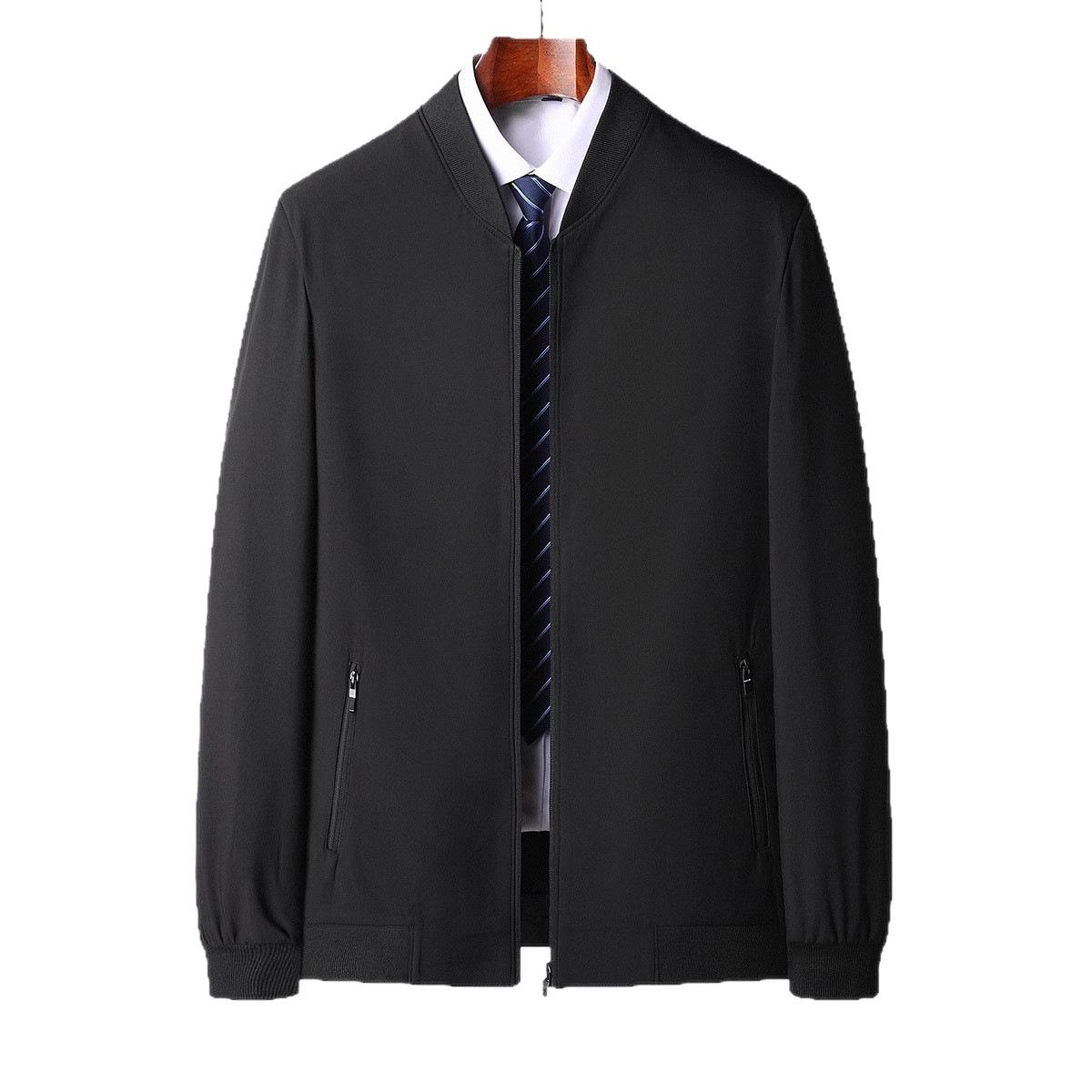

Men s Casual Stand-Up Collar Autumn Jacket for Father and Dad 175 (100-120 kg)
