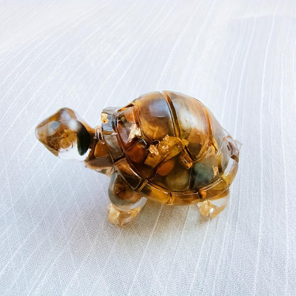 One Piece of Crystal Turtle Jewelry Made with Drop Glue, Ideal for Crafts, Gifts, and Home Decor.