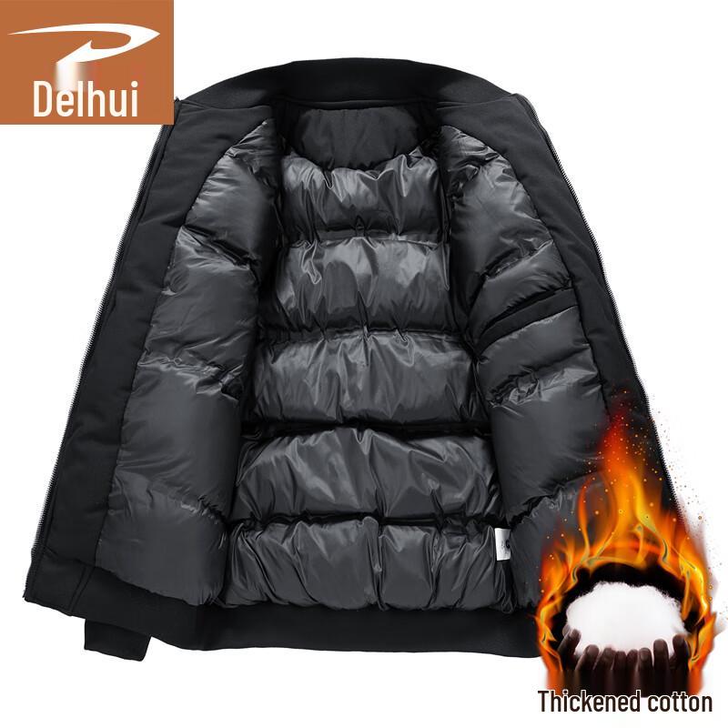 Deerhui Men's Thickened Baseball Collar Jacket