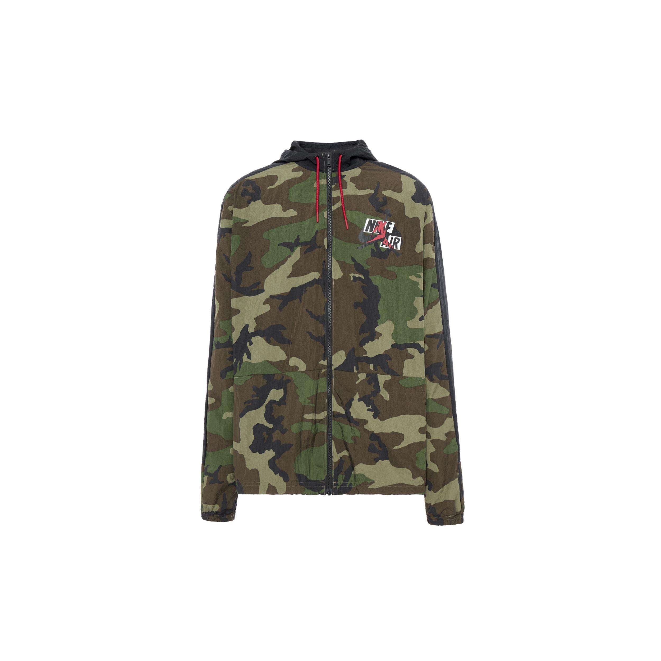 Air Jordan Jumpman Classics Camouflage Printing Hooded Jacket Green Men s CU2030-222 S
