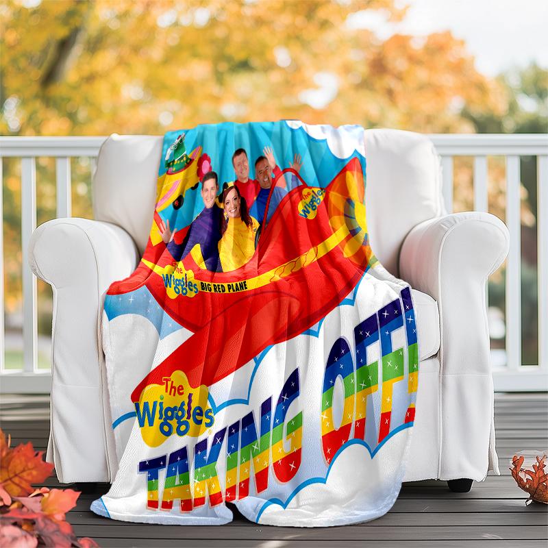 The Wiggles printed throw blanket—soft,warm;versatile blanket for all seasons—perfect as &air-conditioning throw,nap blanket
