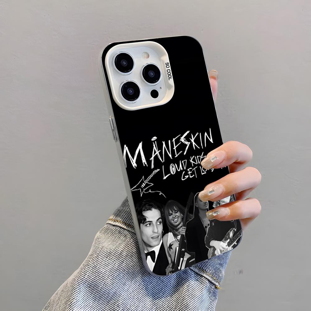 

Rock Band M-Maneskin Phone Case For IPhone 17 Pro Max 15 Pro 16 14 Plus 12 13 Mini 11 Pro Shockproof Colorful Cover iPhone 16 Pro Max
