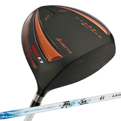 Golfová čepel Works Gamma Black Premier Mitsubishi Worktech Hisho Shaft Super High Repulsion Driver, kryt hlavy golfové hole, 46 palců, stupeň R [Hyper]